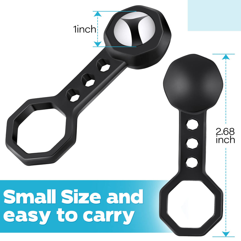 Dreyoo 2 Pcs Stud Finder Wall Scanner, Studball Magnetic Stud Finder with 27 Pounds of Pull Magnetic Power, Studball for Detected and Located Stud Through 5/8" Drywall Plywood Paneling Ceramic (Black) Black