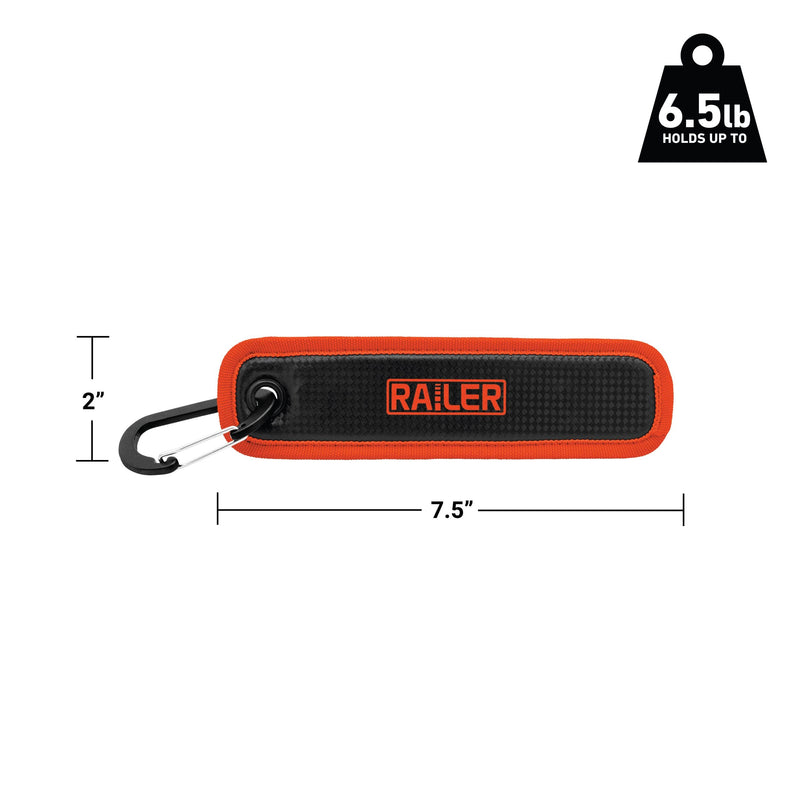 Railer MagMat Strap | Premium Magnetic Tool Pad with Carabiner. Durable Non-Slip Magnetic Tray Holds Up to 6.5lb | Efficient Tool Organizer for Workshop & Garage MagMat w/Carabiner