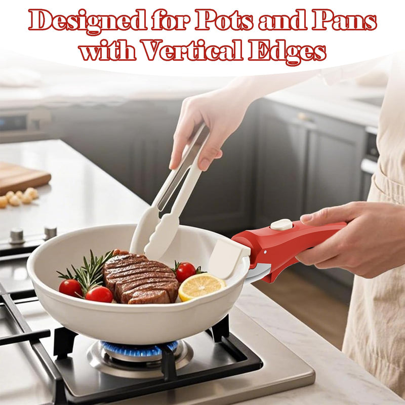 Removable Handle, Detachable Handle for Pots and Pans, Durable & Heat-Resistant, Fits All Cookware Replacement Handles, Compatible with Thin Edge Cookware (2Pcs)