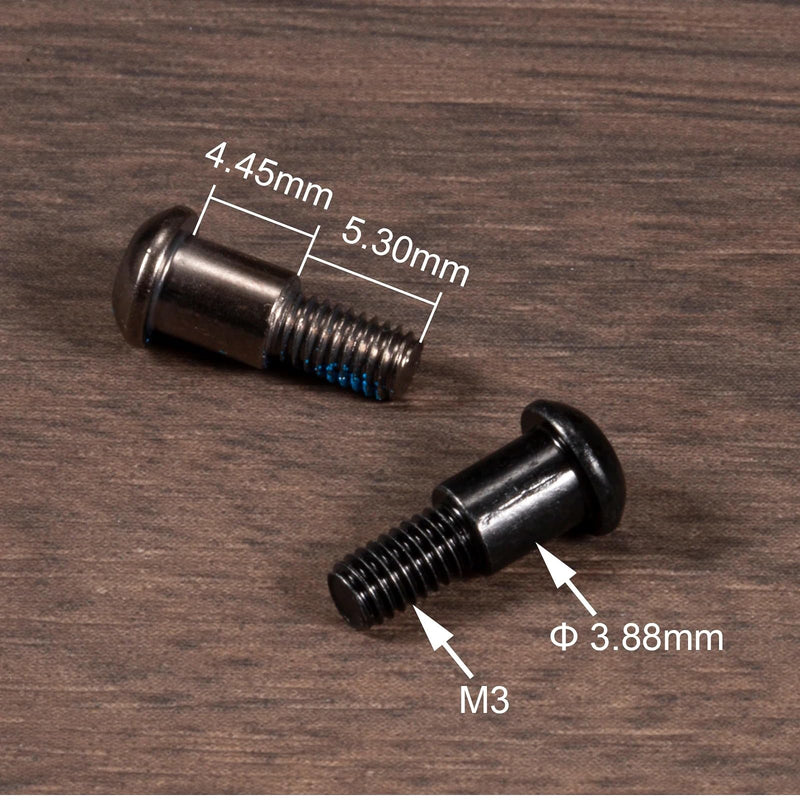 12PCS M3x4x10mm Hex Buttonhead Incision Kingpin Shoulder Screws for Axial SCX10 AR44 AR45 Capra Axle Vanquish F10 H10 Optic Axle (Black 12pcs) Black 12pcs