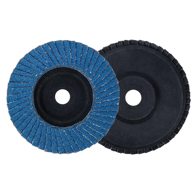 3'' x 3/8 Inch Flap Discs for Angle Grinder, 80 Grit Flap Sanding Disc, Steel Quick Trim Wheels Type 27 Grinding Wheel for Stainless Steel, Sheet Metal 10 Pack 80 Grit - 10 Pack