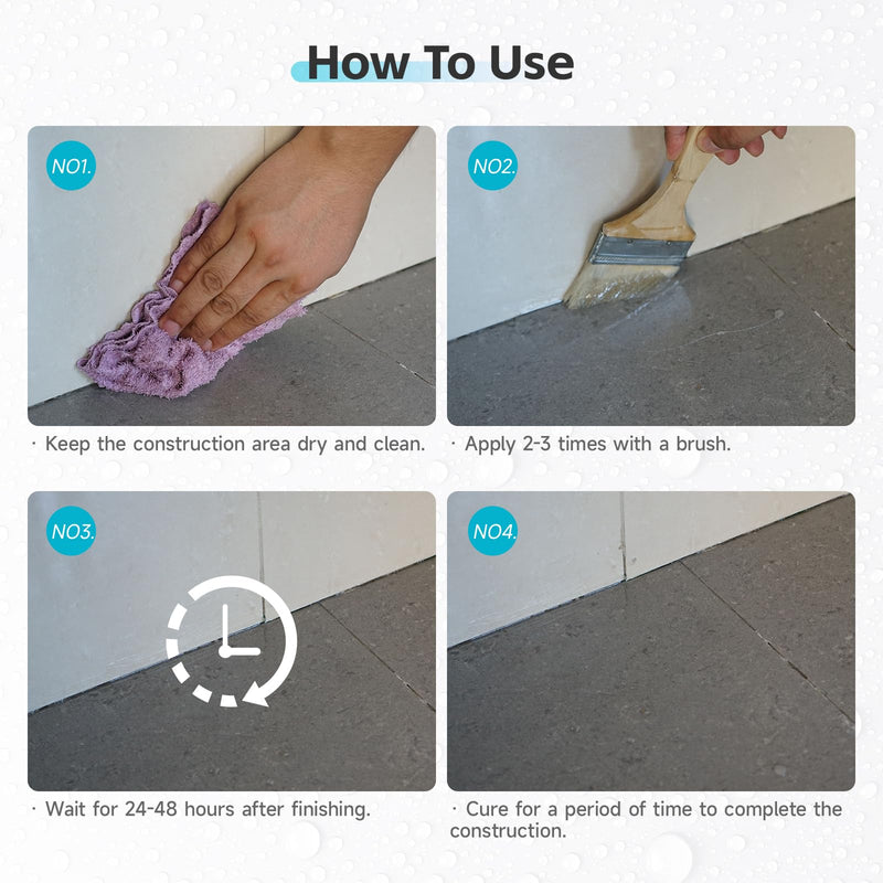 Invisible Waterproof Sealant, Water- Based, Clear Waterproof Coating, Transparent Waterproof Glue Anti-Leakage Agent for roof & Walls, Indoor and Outdoor Liquid Waterproof Paint Adhesive (16 floz) 16 floz