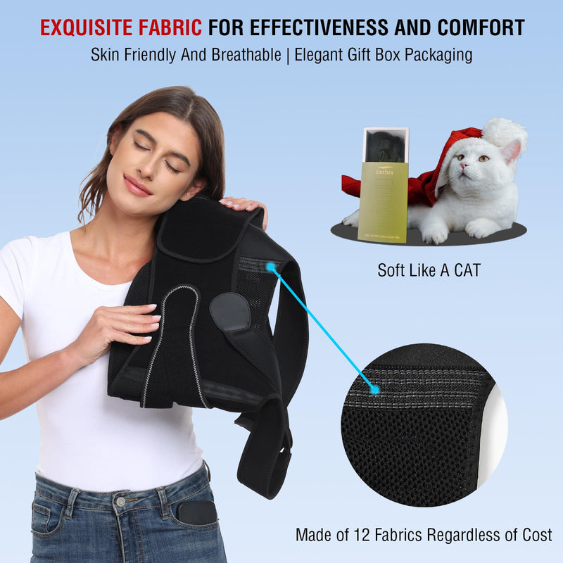 Back Brace Posture Corrector for Women and Men with Spine Vertical Alignment System, Lower Back Pain Relief, Back Straighter Instant Posture Corrector - Scoliosis Medium (Waist 32"-40") Black