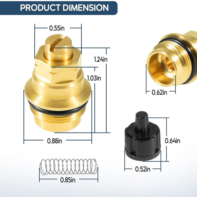 12318 Stop-Check Valve Kit Fits for Moen Legend, for Monticello & Icon One-Handle Tub & Shower Faucets