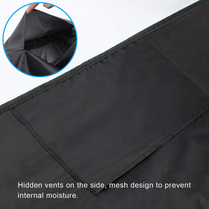 Luxiv Central Air Conditioner Covers - Dust-Proof, Waterproof AC Protection Cover (24W x 24D x 30H) in Black 24W x 24D x 30H