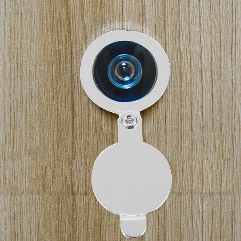 4 PCS Peephole Cover,Door Viewer Privacy Cover Door Viewer Lid Enhanced Privacy for Home Office Hotel Apartment Dormitory 5.5X2.2X0.5CM Silver