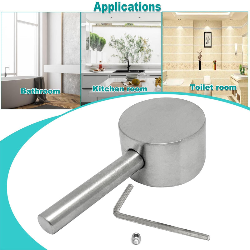 1set 42mm Width 304 Stainless Steel Faucet Handle Kit,for Single Handle Faucet(One-Shape Type) 42mm/One-Shape Type