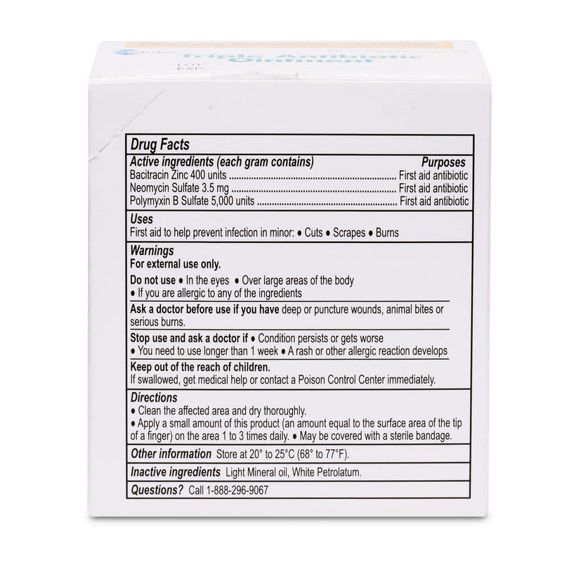 Globe (25 Pack Triple Antibiotic Ointment Single Packet, First Aid Kit for Minor Scratches, Wounds, Cuts, and Burns, Prevents Infection, Active Ingredients Compare to Leading Brand, Travel Size, 0.9g