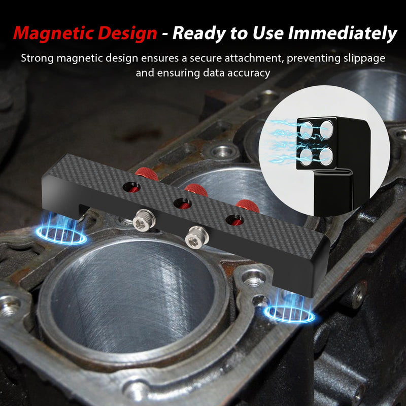 Magnetic Deck Bridge, Up to 4-1/2 in Bores (black)