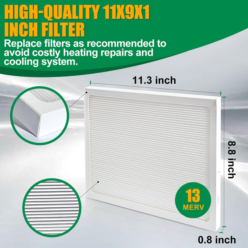 9 x 11 x 1 MERV 13 Replacement Dehumidifier Filter Compatible with Santa Fe Compact70, Ultra70, Element, Compact2, UA 65H dehumidifier Models, 4 Pack