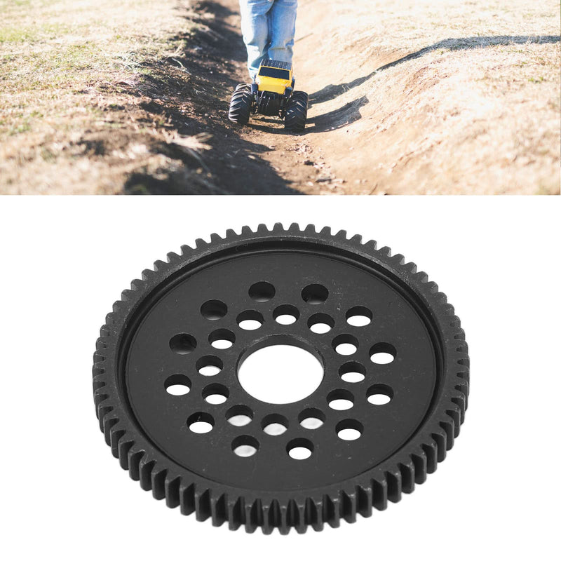 High Speed Spur Gear, Steel Metal Black Large Remote Car Spur Gear Pinion Conversion Kit For TAMIYA TT‑02 68T Upgrades Parts Accessories Steel Gear - NewNest Australia