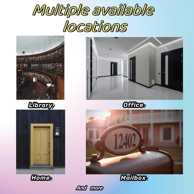 Self-adhesive 3 Inch House Numbers Acrylic House Number Modern House Numbers Black Mailbox Numbers for Outside Address Home Number for Apartments Office Hotel Room (1) 3in No.1