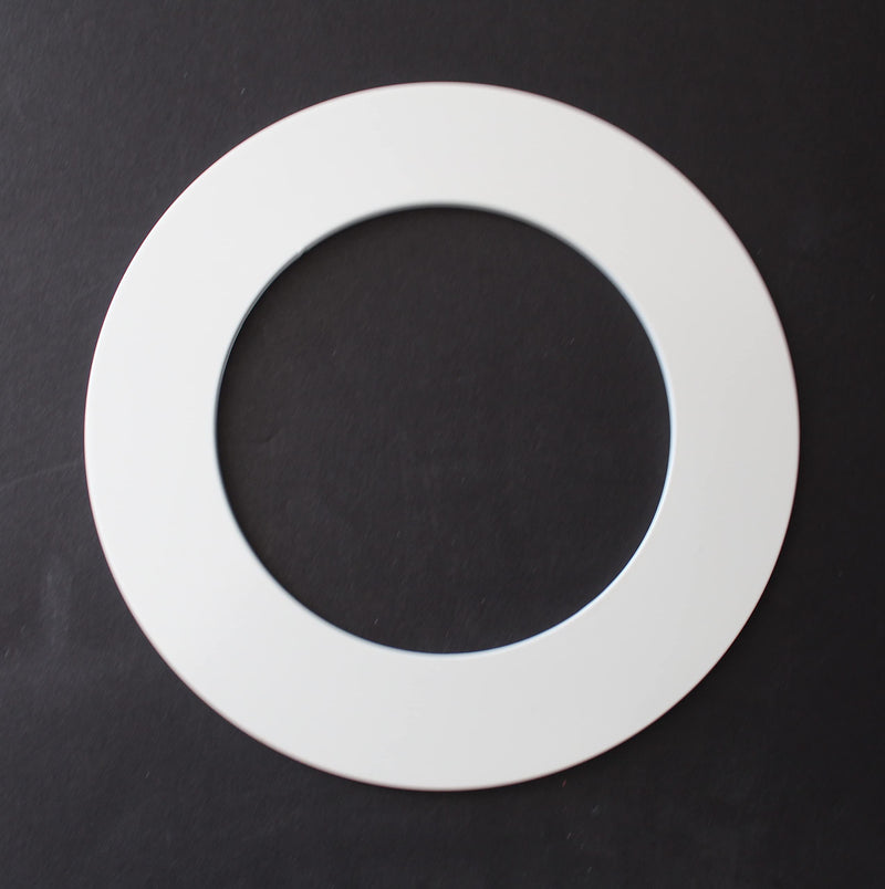 Plastic 4.25" Light Trim Goof Ring for 4" Inch Lighting Fixture Recessed Can (1, Off-White) 1 White