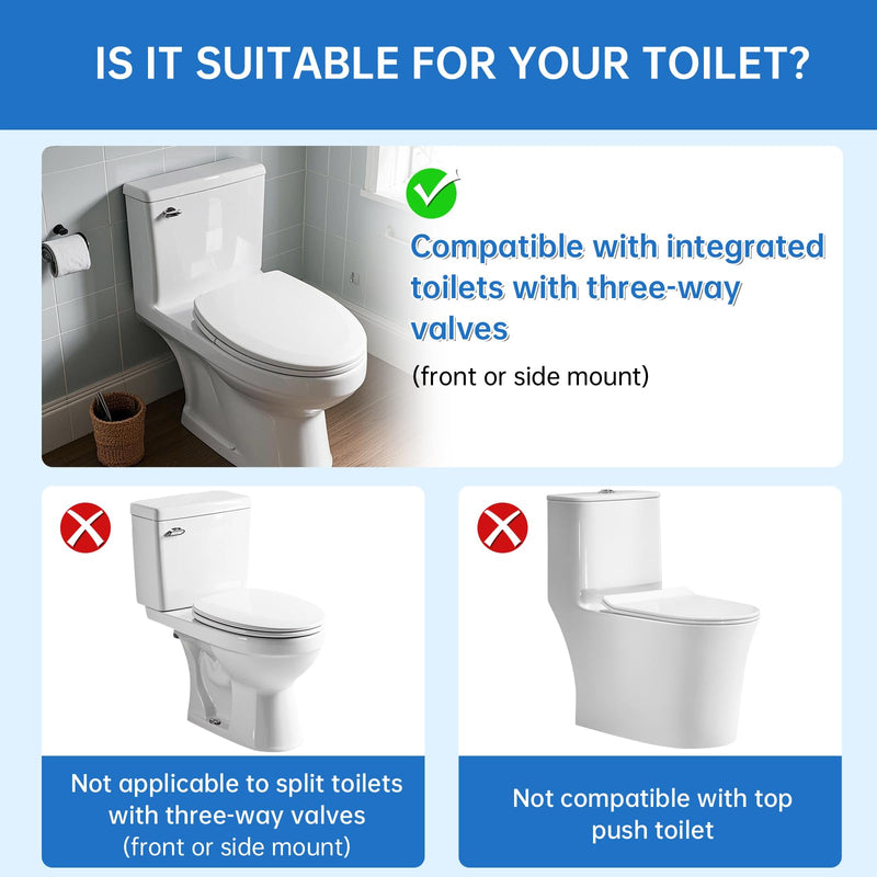 3-Inch One Piece Toilet Flush Valve Repair Kit, Universal Replacement with Flapper & Chain, Leak-Proof Silicone Seal, Easy Install, Compatible with TOTO/American Standard (Not for Two-Piece Toilets)