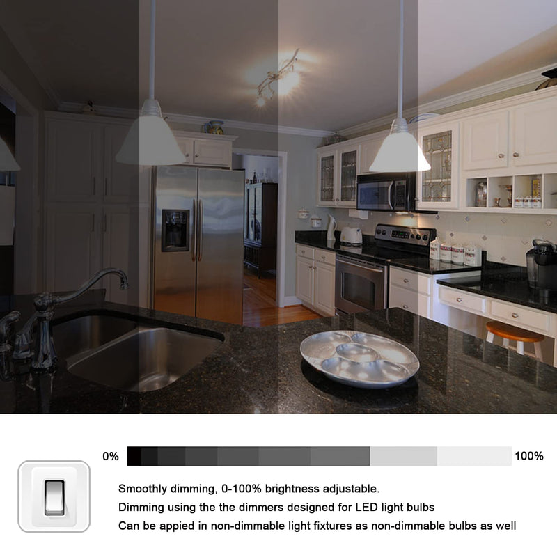 E17 LED Bulb Dimmable, 30W-40W Incandescent Equivalent, Warm White 3000K, Fit for LG Whirlpool Frigidaire Kenmore GE Over The Range Microwave, 125V 3W 360LM, Repalces 6912W1Z004B, 8206232A, 2Pcs