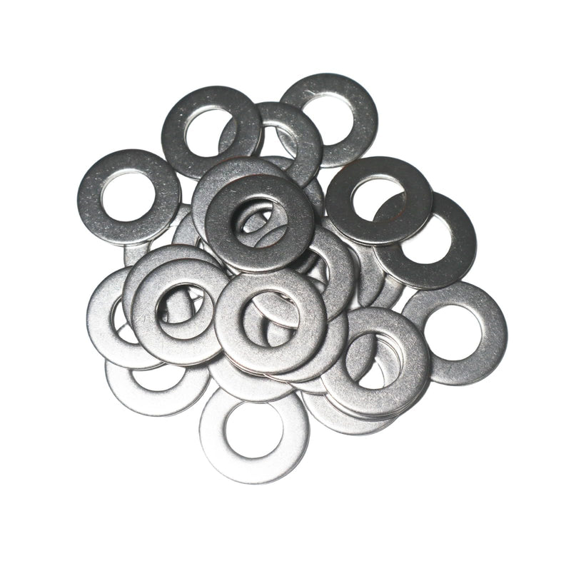 1/4" Flat Washer, 18-8 (304) Stainless Steel Washers Flat, 1/4 inch Stainless Flat Washers, 1/4" x 5/8" Washers Flat; 150 PCS 1/4" x 5/8" - 150pcs Silver