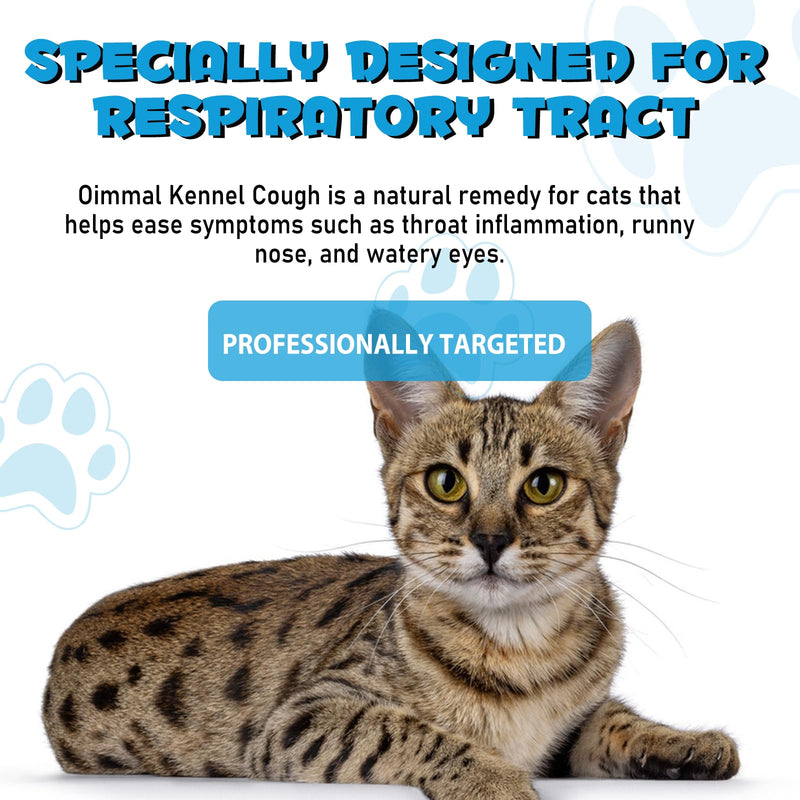 Kennel Cough for Cats, Kennel Cough Herbal Drops, Cats Cough Reliel Liquid Drop for Cats Allergy Relief, Soothes Cats Cough, Pet Health Supplies for Cat Cough Care, Chicken Flavor - 1 Pack / 2 Fl oz - PawsPlanet Australia