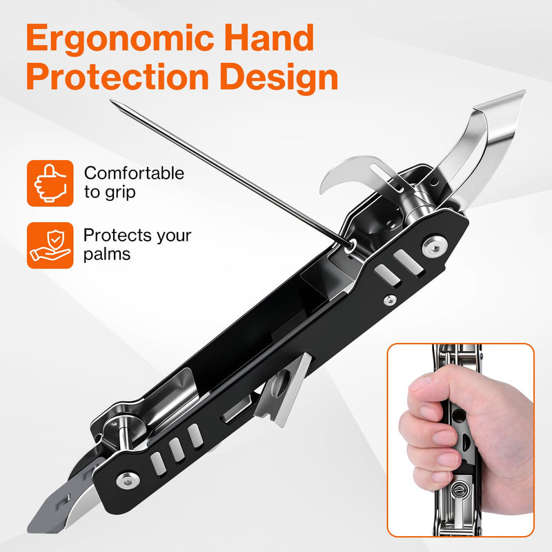 Preciva 6-in-1 Caulking Removal Tool w/ 5 Pads, Spatula