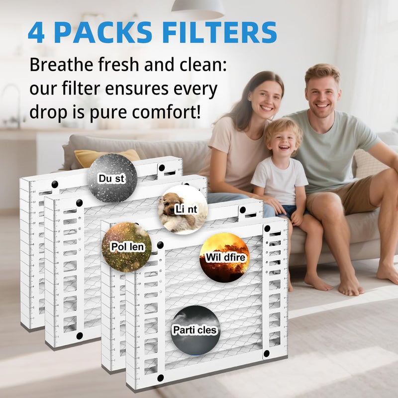 DR90 14 x 17.5 x1.75 Dehumidifier Filter MERV 13 Compatible with DR90 DR120#50070171-002 and Santa Fe Advance90 Advance100 Advance120 Advance2#4037722-01 4 Packs 4-pack of 14x17x1.75 Filter