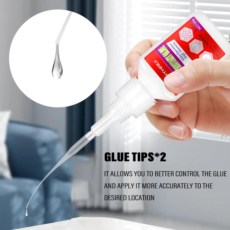 Super Glue for Metal, 2 Pack Metal Glue Designed for Bonding Metal to Plastic or Wood, Waterproof, Heat-Resistant, Strongest Metal Glue Ideal for DIY Crafts and Instant Bonding