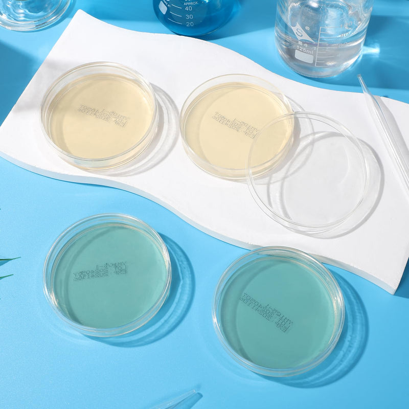 20-Pack Pre-Poured Nutrient Agar Plates, Sterile Petri Dishes for Kids Science Fair Projects, Microbiology and Mycology, STEM School, Ready-to-Use Kit