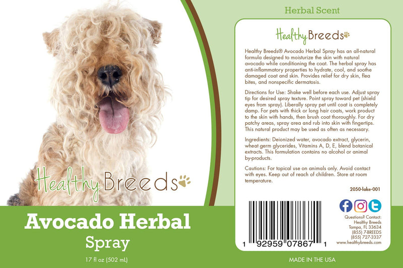 Healthy Breeds Lakeland Terrier Avocado Herbal Spray 17 oz