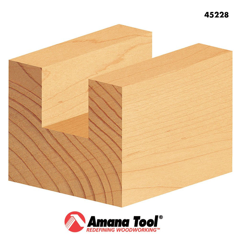 Amana Tool - 45228 Carbide Tipped Straight Plunge High Production 5/8 Dia x 3/4 x 1/4"