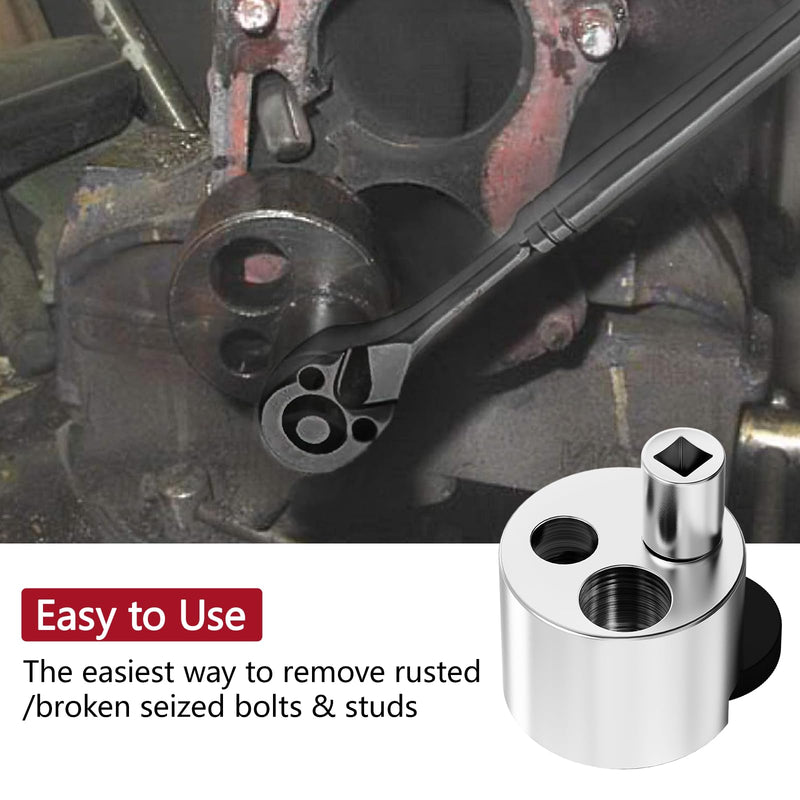 LCGP Stud Extrator Tool, Stud Remover Fit for 1/4" to 3/4" (6 to 19mm), Ideal Stud Extractor for Broken, Seized Nuts, Grip Damaged Bolts 1/4-inch to 1/2-inch (6mm to 12mm) Studs