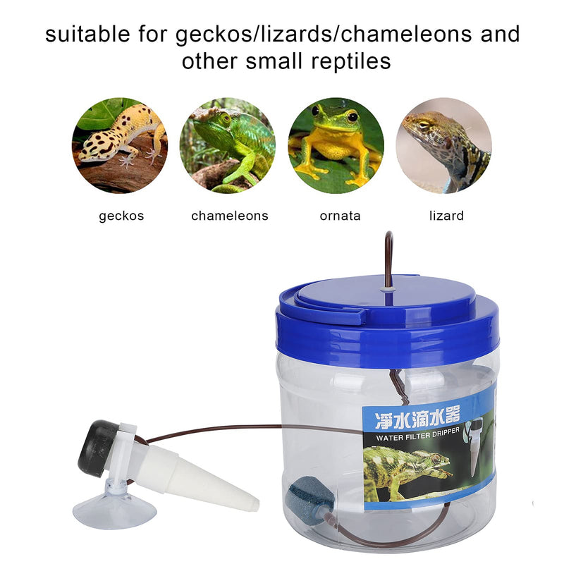 HEEPDD Reptile Water Dripper, Reptile Water Dripper Kit Plants Irrigation Devices Reptile Humidifier Watering Tool for Amphibians Bearded Dragon Lizard Turtle Snake Frog Gecko - PawsPlanet Australia