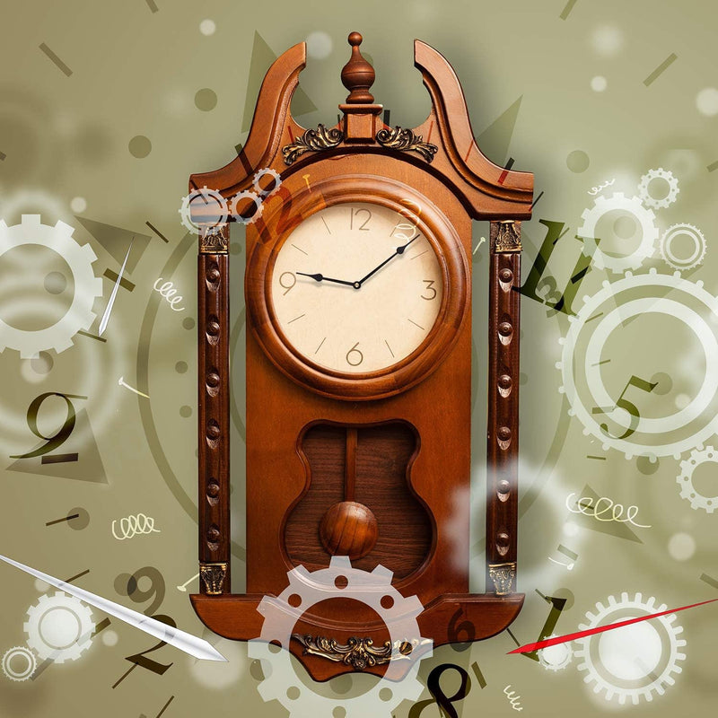 Hicarer Quartz Pendulum Clock with Long Tree Pendulum Movement Mechanism