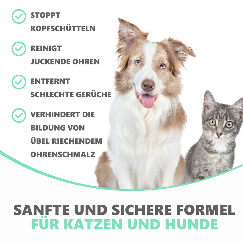 Pets Purest Ear Cleaner for Dogs 250ml - Recommended by Veterinarians in the UK - Dog Ear Cleaner for Head Shaking, Itching and Smelly Earwax - 100% Natural Ear Cleaner - PawsPlanet Australia
