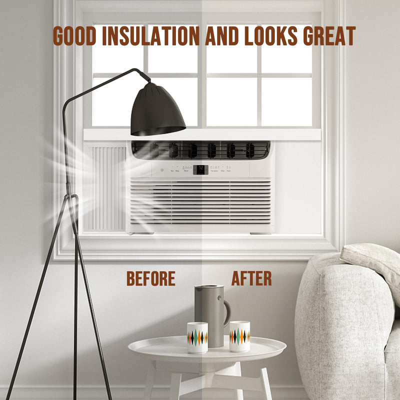 Window Air Conditioner Side Panels, 2 Pcs AC Side Surround Panel Kit Indoor