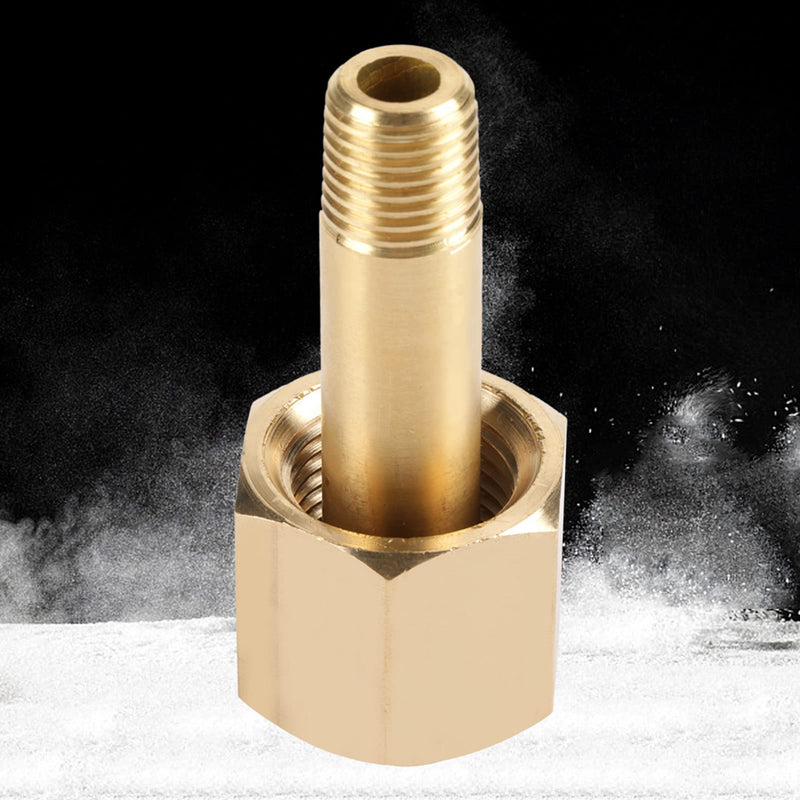 Oumefar 2Set Brass CO2 Regulator Nut Kit CGA-320 Thread Carbon Dioxide Regulator Inlet Nut and Nipple with Washer 15 Mpa Rated Outlet Pressure