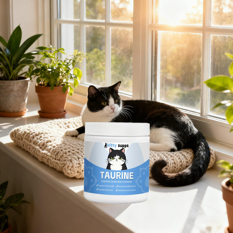 1PCS Kitty Supps Taurine for Cats,KittySupps Taurine for Cats,Taurine Supplement,Immune Support, Boost Energy & Vitality & Daily Wellness, 200 Grams/Bottle (1) 1