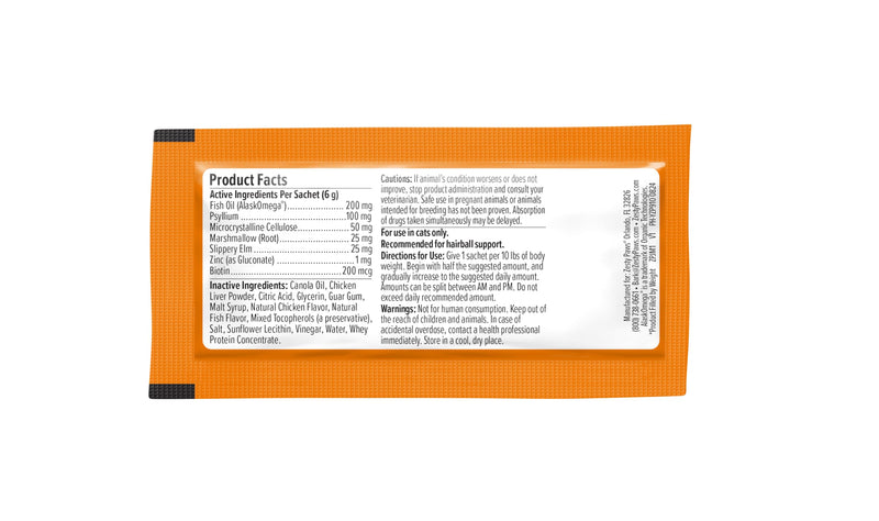Zesty Paws Hairball Cat Mousse - Cat Treats Lickable Cat Treats Squeeze Up - Cat Squeeze Treats Furball Control - Cat Puree Tube Treats for Cat Digestive Support - Skin & Gut Health - Chicken 14ct - PawsPlanet Australia