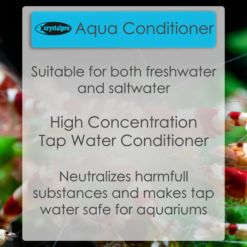 Aqua Conditioner - Treats 1250 Gallons - Aquarium Water Conditioner - Neutralizes Chlorine and Ammonia 4.2 Oz 125 ml