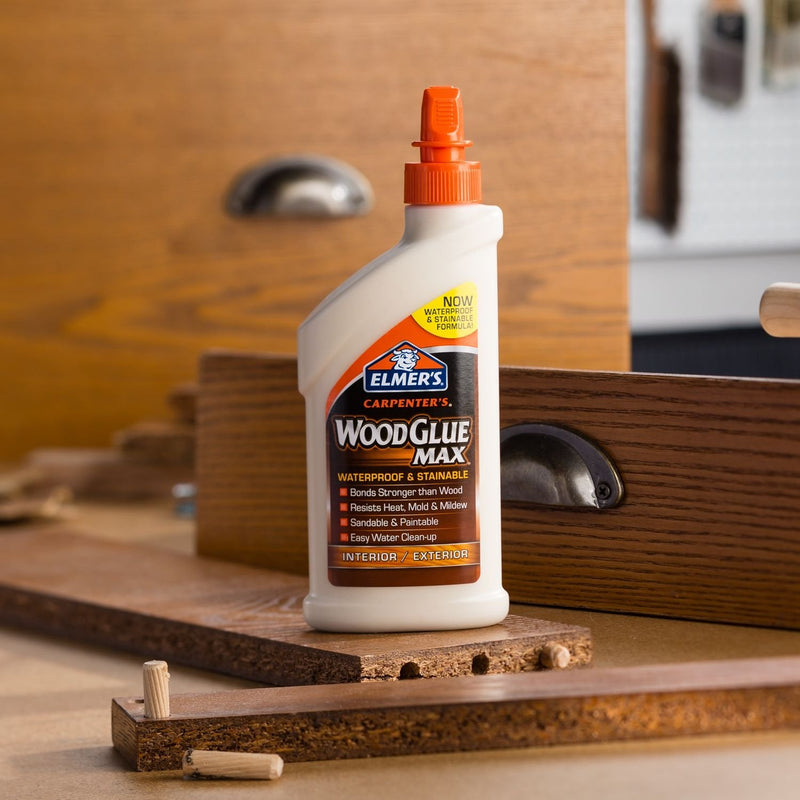 Elmer's E7310 Carpenter's Wood Glue Max Interior and Exterior, 16 Ounces, 16 Fl Oz