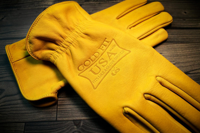 Leather Work Gloves MADE IN USA 250 Work Gloves Men Seamless Cowhide Leather Glove Gardeing Ranch Construction Large