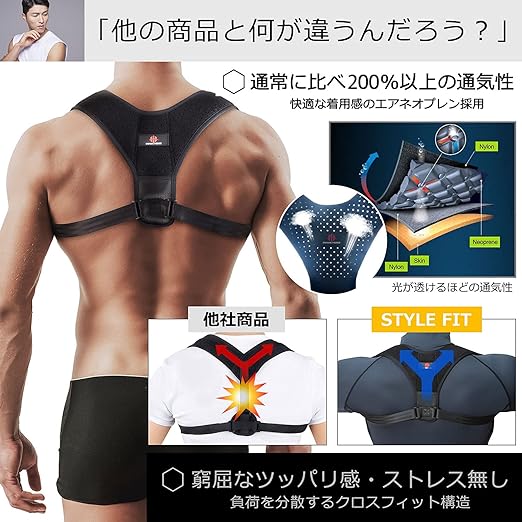 IWAMA HOSEI (Sewing Iwama) Posture Supporter, Posture Belt, Men's Style Fit - NewNest Australia