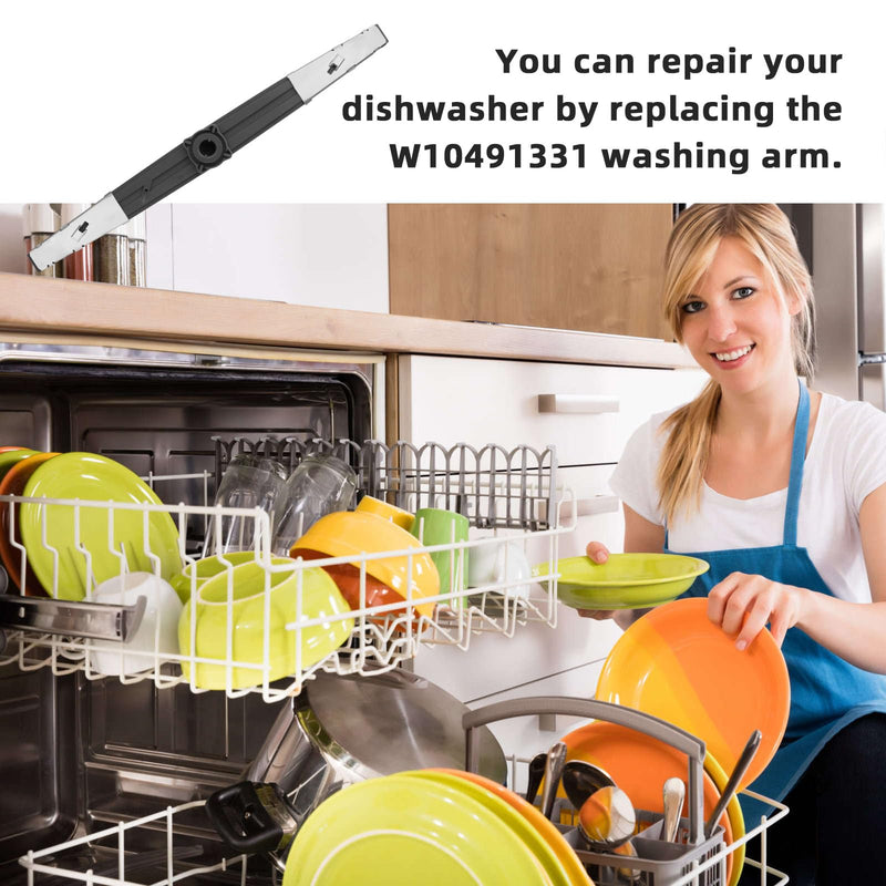 WPW10491331 Dishwasher Lower Spray Arm for Whirlpool, Amana, Ikea Dishwasher Replaces W10491331, PS11755592, 2312843
