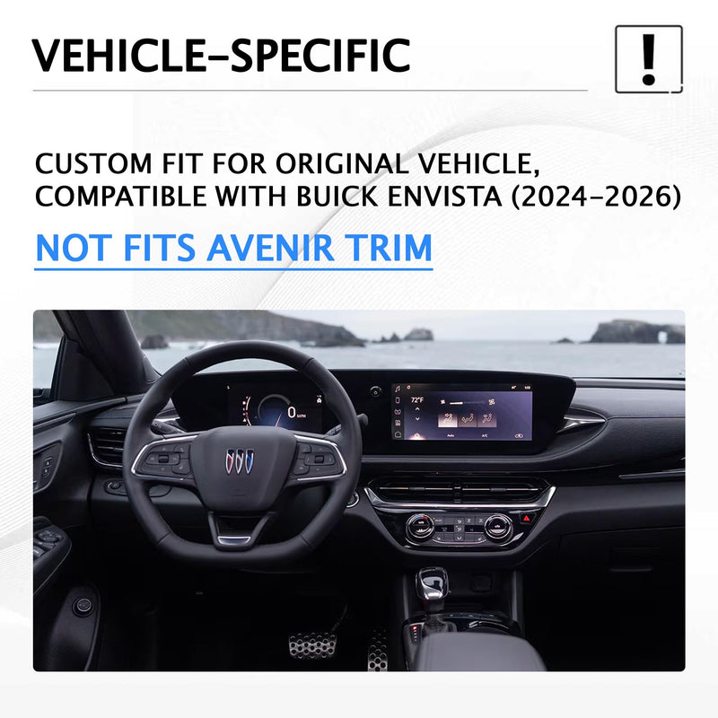 for 2024-2026 Buick Envista & Encore GX Accessories (Not fit Avenir Trim) - 5PCS Aluminum Alloy Knob Cover Trim Kit (Blue), Anti-Slip Design, Interior Upgrade & Knob Protection Dark-Blue