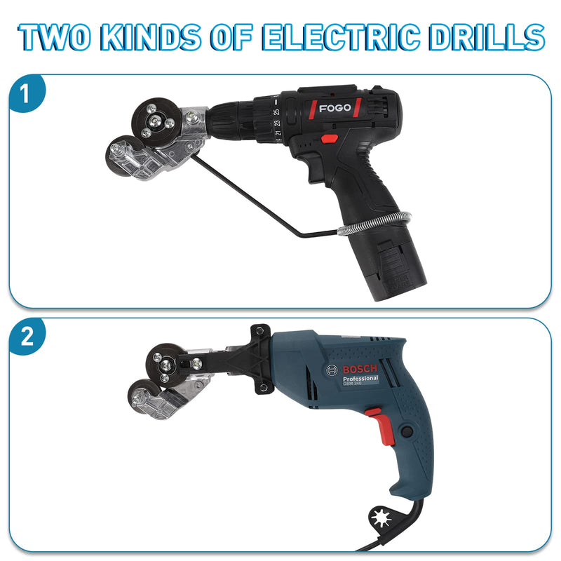 Upgraded Electric Drill Plate Cutter, New Metal Nibbler Drill Cutter Attachment/Adapter, DIY Metal Drill Attachment, Sheet Metal Knife for Cutting Iron, White Sheet, Steel,Copper, Aluminum