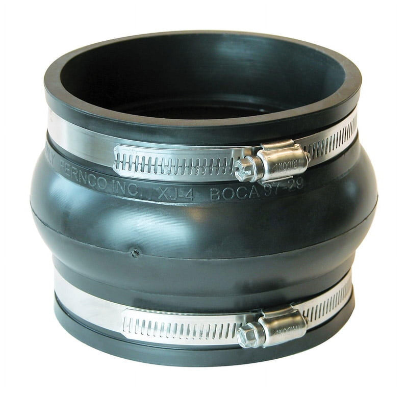 Fernco PXJ-4 Flexible PVC Expansion Joint Coupling for thermal expansion and contraction of vertical pipes