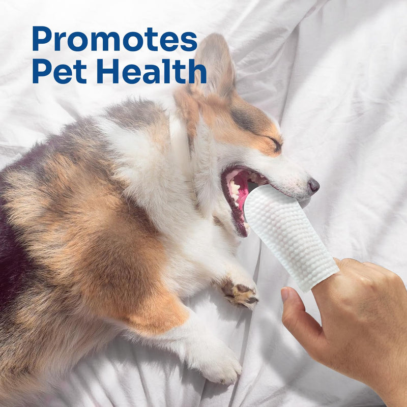 Ear Cleaner Finger Wipes for Dog and Cat 50 Conuts, Reduce Plaque and Tartar, Ear Wipes for Cat Remove Ear Wax, Dirt and Debris Freshens Breath - PawsPlanet Australia