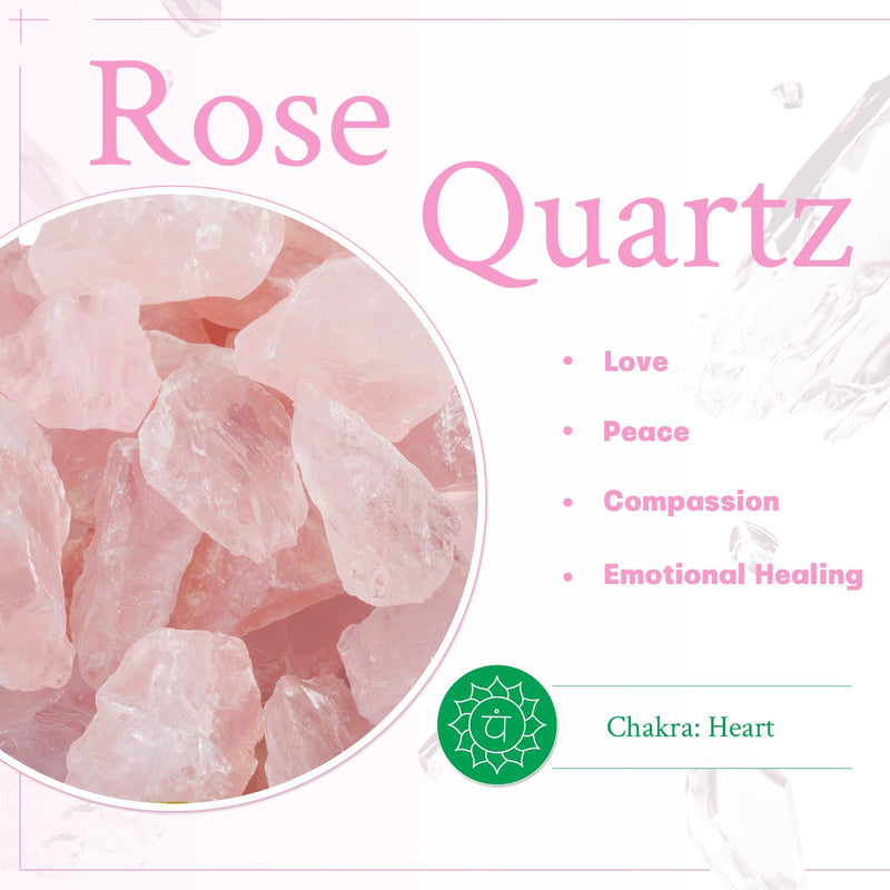 mookaitedecor Set of 2 Natural Rose Quartz Raw Crystal Cabinet Knobs, Rough Stone Drawer Handle Pulls for Kitchen Cupboard Home Decoration Pink