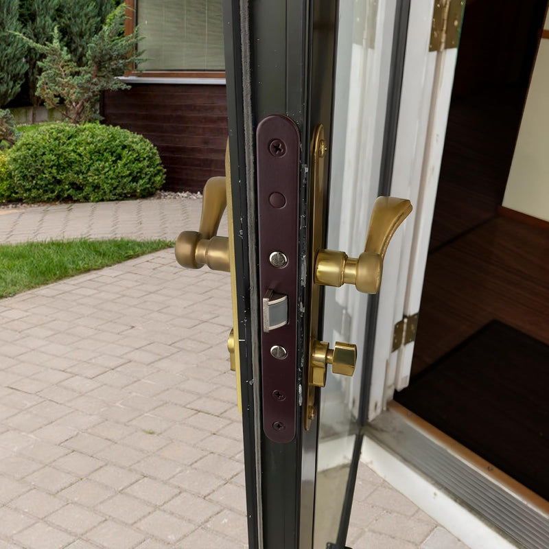 2 Point Bolt Mortise Lock Body Fit Pella Storm Doors (Cranberry) Cranberry