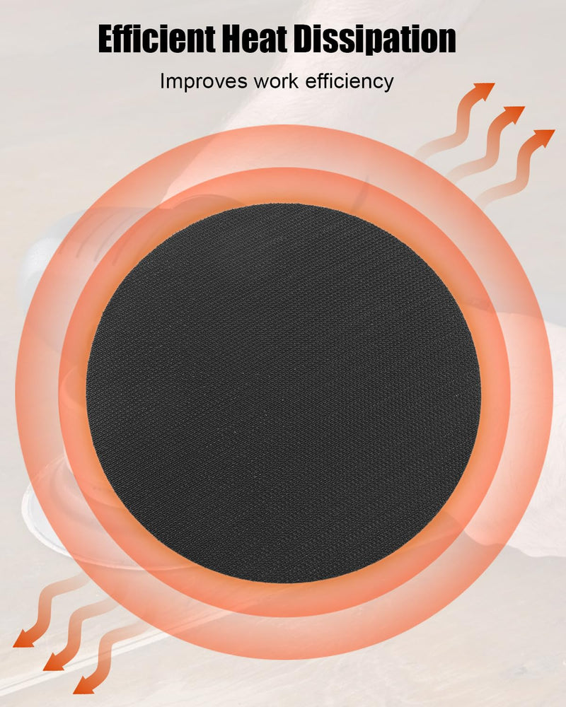 6" Polisher Backing Pad Fit for Porter Cable Sander Polishers 7346SP 7336SP 7424XP 7435 7345 97455 97466 7335 97355 97366, 2PCS 2