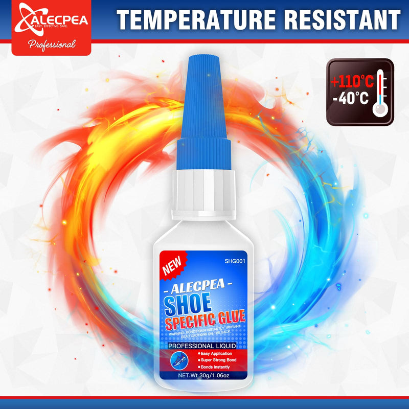 30g Shoe Glue - Ultimate Strength Adhesive for for Soles Boots Sneakers Heels Hiking Shoes Leather Handbags - Quick Set in 15 Seconds 30g/1Pack