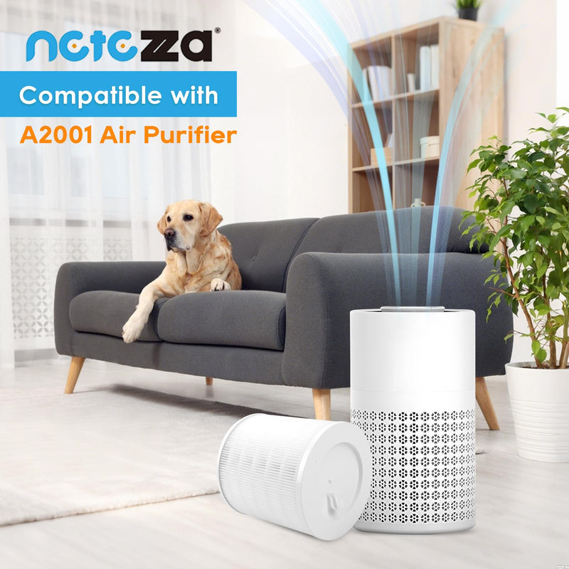 2 Pack Replacement Filter Fit for A2001 Air Purifier White