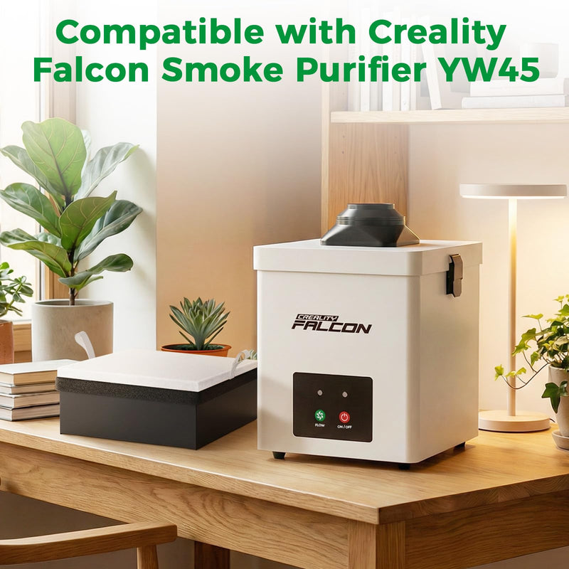 Creality Filter Replacement for Falcon Smoke Purifier YW45, 2 in 1 Activated Carbon/Pre Filters for A1 Air Purifier, 99.97% Purification Rate, Includes 5 Pre-Filters and 1 Activated Carbon Filter